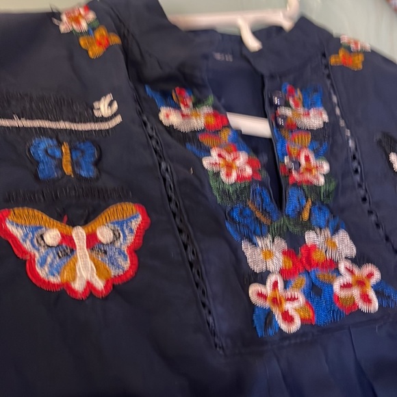 Hand Craft Floral Mini Dress for Women - Picture 3 of 3